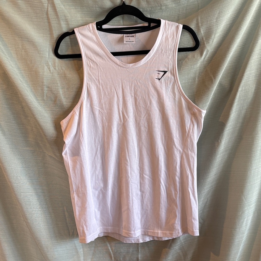 Gymshark White Sleeveless Top